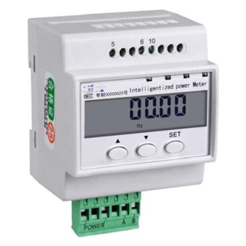 Solar and PV LCD multi branch circuits dc energy electrical meter