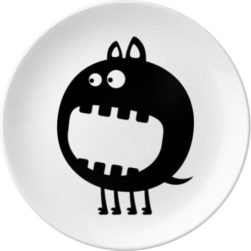 Universe And Alien Lovely Monster Dessert Plate Decorative Porcelain 8 inch Dinner Home