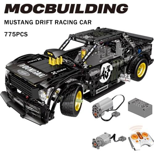 High-tech Remote Control Building Block Super Sports Car Mustang Drift Racing CAR Speed Champion Technology DIY Model Kid Toy