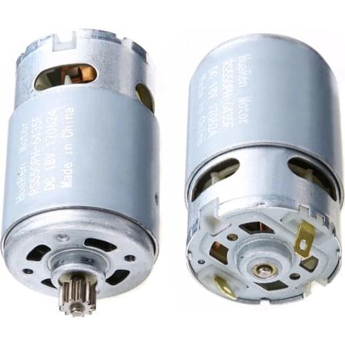 1PC Metal RS550 Motor 12 Teeth Gear 3mm Shaft Dia. DC 12V 16.8V 21V Electric Tool For Cordless Charge Drill Mayitr