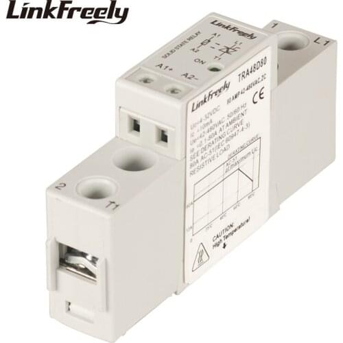 TRA48D80 10pcs Miniature SSR Solid State Relay 80A 42-480VAC Output Input 5V 12V 24V 32VDC Remote Control Relay Module & Board