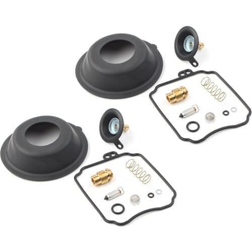2Sets Motorbike Carburetor Rebuild Card Repair Kits Air Cut-off Valve For Yamaha XVS650 V-STAR 1998-2015