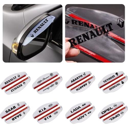 2pcs/lot Universal PVC Car Rearview Mirror Rain Shade Rainproof Blades For Citroen Toyota Peugeot Honda Volkswagen Nissan