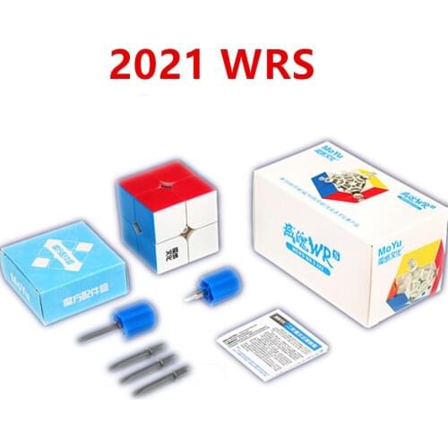 2021 WRS 2x2 Magic Cube Moyu Weipo WR S 2x2x2 Magnetic Magic Cube Professional Children Learning&Educational Puzzle Cubo Magico