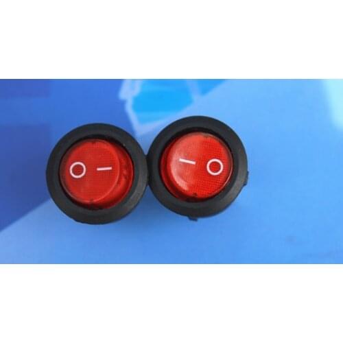 5 x KCD1-105 2Pin SPST NO/OFF Round Rocker Power Switch AC 250V/6A 125V/10A