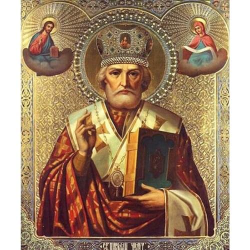5D DIY Diamond Painting Russia Religion Men Icons Diamond Embroidery Picture of Resin Cross Stitch Full Diamond Mosaic