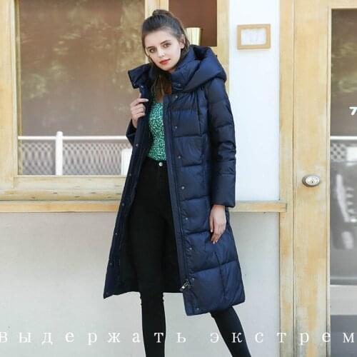 England Style Winter Womens 90% White Duck Down Jacket Long Thicken Women Parkas Hooded Coat Clothes Femlae 2020 New WPY1667