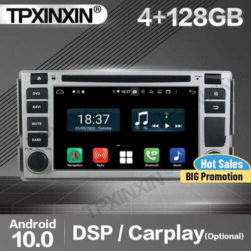 128G Carplay Car Radio 2 Din Stereo Receiver Android 10 For Hyundai Santa Fe 2008 2009 2010 GPS Player Audio Recorder Head Unit
