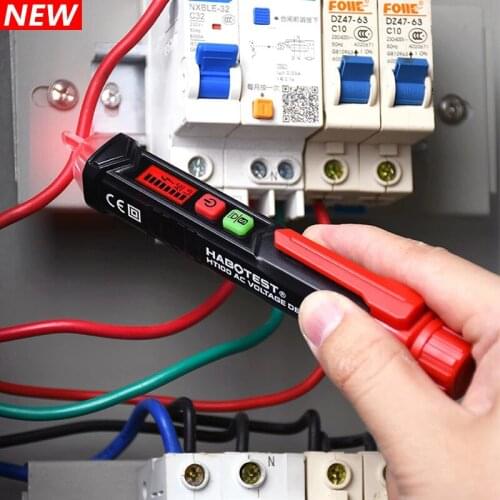 Habotest Non-contact Socket Wall voltage tester HT100E Intelligent Pen Alarm AC voltage detector meter Tester Pen Sensor Tester