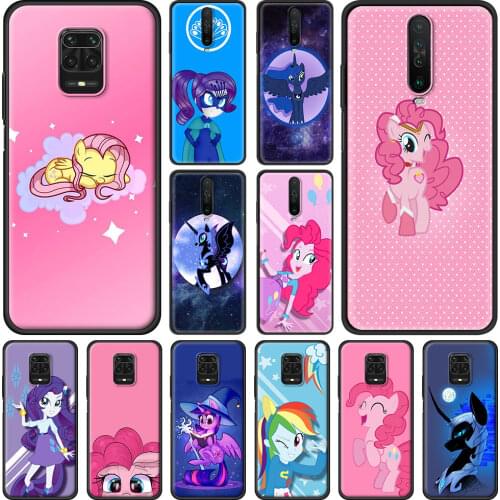 My little pony Phone Case for Xiaomi Redmi Note 9S 8 8T 9 Pro 6 7 K30 Pro 6A 7A 8A 9A 9C Silicon Black Shell Cover