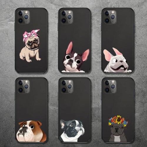 Dog French Bulldog Phone Case for iPhone 12 11 mini pro XS MAX 8 7 6 6S Plus X 5S SE 2020 XR