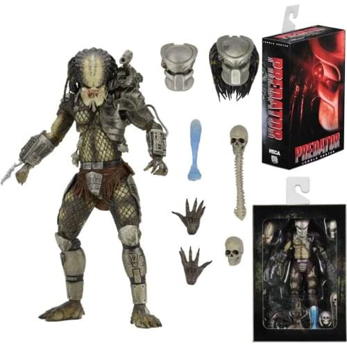 NECA Movie Original AVP Aliens vs Predator Jungle Hunter Predator PVC Action Figure Collectible Model Toys