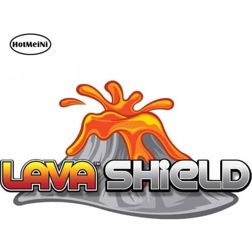 HotMeiNi 13cm x 7.2cm for Lava Shield Funny Car Stickers and Decals Vinyl Graphics Laptop JDM ATV Car Assessreois Waterproof
