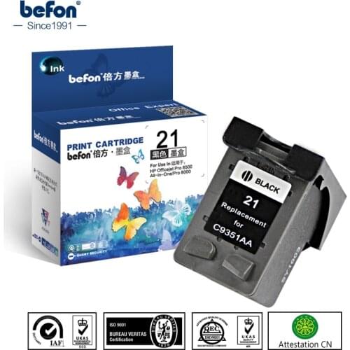 Befon Re-manufactured 21XL black ink Cartridge Replacement for HP21 HP 21 XL for Deskjet D2330 2330 D2360 2460 4315 F310 F4135