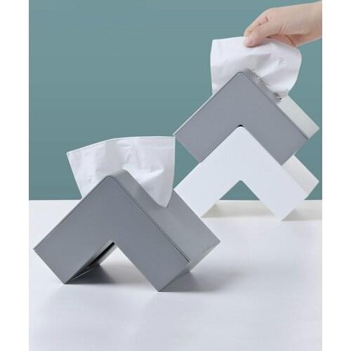 Creative Nordic Style Tissue Box Household Living Room Box Paper Extraction Box Simple Desktop Tissue Storage Box