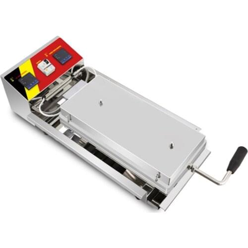 220V New Street Food Machinery Crispy Egg Roll Maker Commercial Hot Dog Sausage Eggs Roller Electric Egg Roll Baking Iron Plates