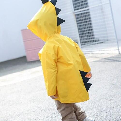 Cute Dinosaur Baby Kids Raincoat Cloak Children Rain Jacket Coat Waterproof Impermeable Boy Girls Outdoor Poncho Rain Cover Suit