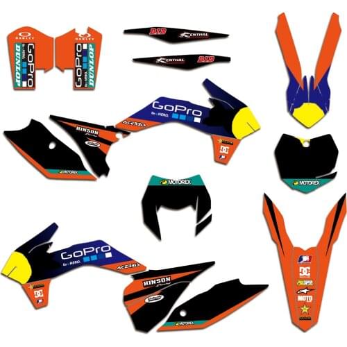Team Decal Sticker Graphic Kit DECO For KTM EXC EXCF XCW XCF-W 125 200 250 300 350 450 500 2014 2015 2016