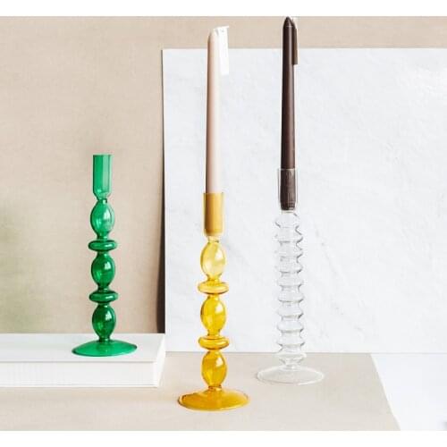 Candle Holders for Home Decor Glass Wedding Table Centerpieces Candlestick Holder Candelabros