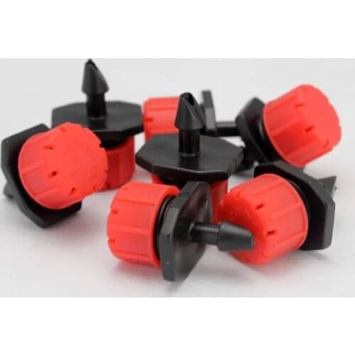 20pcs Adjustable Micro Flow Dripper 8 Holes Drip Head Scattering Spray Sprinkler Garden Irrigation Nozzles self watering kit