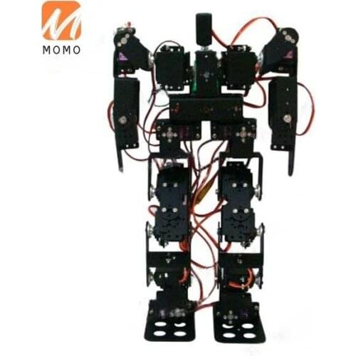 Black Biped Robotic Educational Robot Humanoid Robot Kit Servo Bracket Ball Bearing