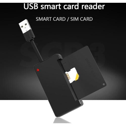 USB Smart Card Reader Memory IC ID Bank Card EMV Electronic DNIE SIM Cloner Connector Adapter for PC Computer