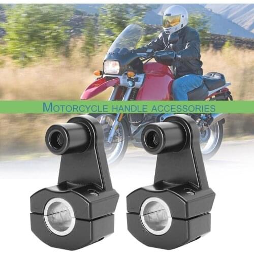 2019 New 2PCs Universal Motorcycle HandleBar Front Handle Fat Bar Mount Clamps Riser Anodized Finish Mount for 28/22mm Handlebar
