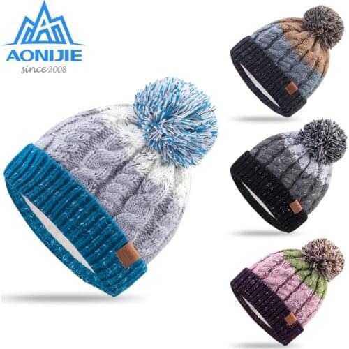 Aonijie Winter Wool Knitted Hat Caps Neck Warmer Scarf Thick Adult Kids M28 M29 For Outdoor Hiking Cycling Camping Skiing Trave
