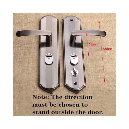 1 Practical door handle set anti-theft lock security lock double latch for bedroom bathroom furniture door lock accessories