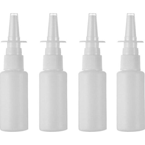 50+2 PCS 30ml 1Oz HDPE Oval Nasal Mist Spray Spray Atomizer Bottle with Pumps
