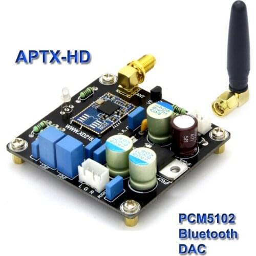 APTX-HD CSR8675 Bluetooth 5.0 Audio Wireless Music Receiver PCM5102A I2S Decoding DAC Board