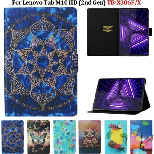 For Lenovo TB X306F Tablet Cover for Lenovo Tab M10 HD X306 TB-X306X Cover Coque Funda 10.1" Wallet Stand Shell+Gift