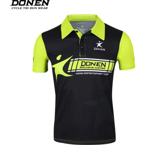 DONEN Cycling Jersey Anti-sweat Breathable Outdoor Sports Downhill MTB Bicycle Bike Jersey Golf Polo Shirt Style Cycle Clothes