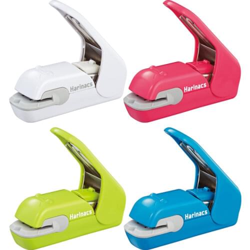 KOKUYO Harinacs Staple-Free Stapler Press Type Embossing Needleless Mini Stapler No Punching Labor Saving for Office, Student