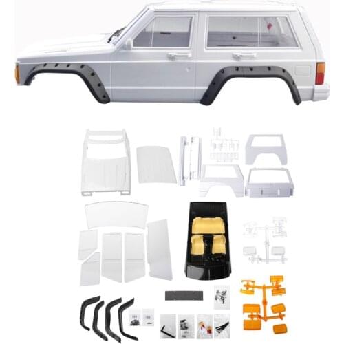 Hard Plastic Wheelbase Cherokee Body Car Shell 1/10 RC Crawler Axial SCX10 & SCX10 II 90046 90047 TRX4 Kit