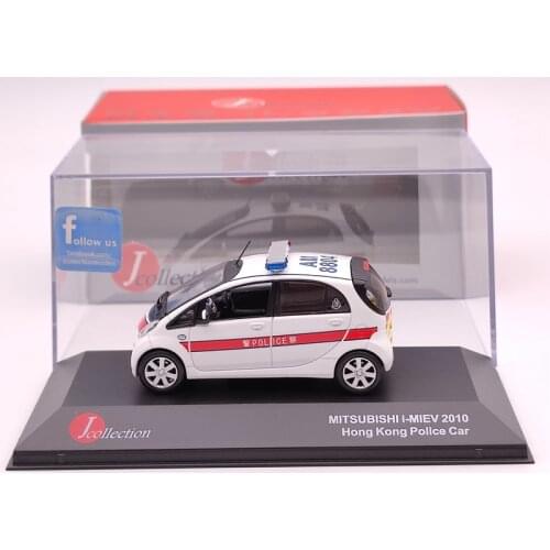 J Collection 1:43 For M~ubishi I-MIEV 2010 Hong Kong Police Car JC099 Diecast Models Auto Toys Gift