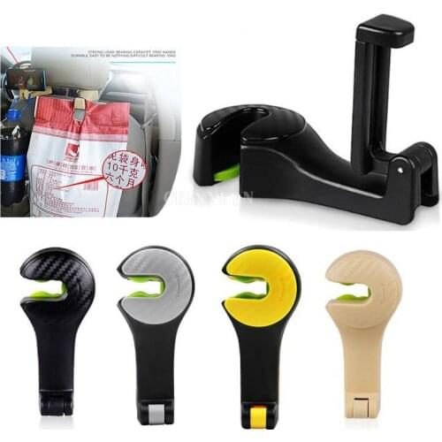 100Pcs/Lot 2 In 1 Headrest Hook & Phone Holder Auto Car Headrest Seat Back Hook Hanger Cell Phone Holder Stand Clip Tooll