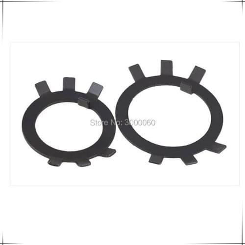 M52-M60 Black Carbon Steel Tab Washers For Round Nuts 20pcs/lot