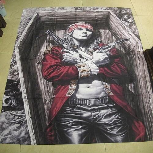 Metal Music Hip Hop Reggae graffiti culture Shabby chic Rock poster flag banner tapestry cloth Art Bar Cafe Bedroom Home Decor F