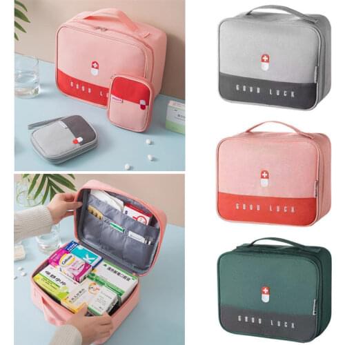Mini Medicine Organizer Bag Outdoor First Aid Kit Portable Travel Drug Storage Sack Emergency Medical Case Accessories Supplies