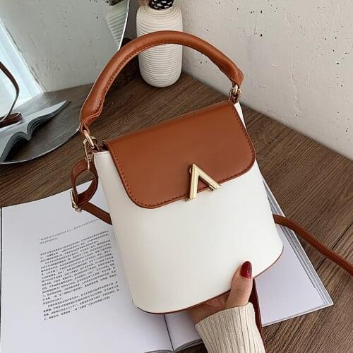 Fashion Pu Leather Small Bucket Handbags For Ladies Casual Simple Crossbody Bags 2021 High Quality Shoulder Pack Torebka Damska