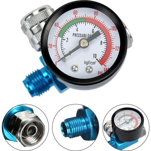New High Quality 140PSI 1/4inch HVLP Spary Gun Regulator Air Pressure Gauge Regulator For Spray Gun