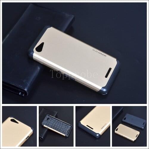 NWT Anti-knock SLIM ARMOR Case For sony xperia E3 D2203 D2206 4.5" cell phone protective silicone cover with 1pcs film free