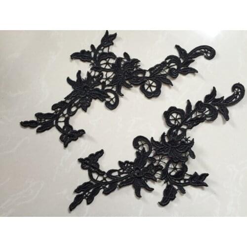 Soluble lace applique Medallions Piece Lace Embroidery Applique Lace multi color DIY lace motif