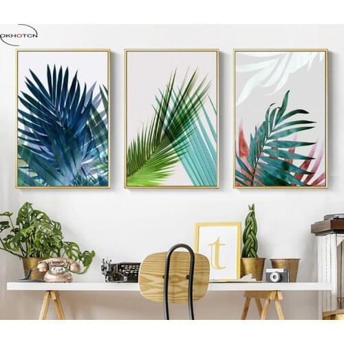 Nordic Minimalist Plant Leaves Decorative Painting Canvas Wall Art Home Decoration HD Printing Prints Poster