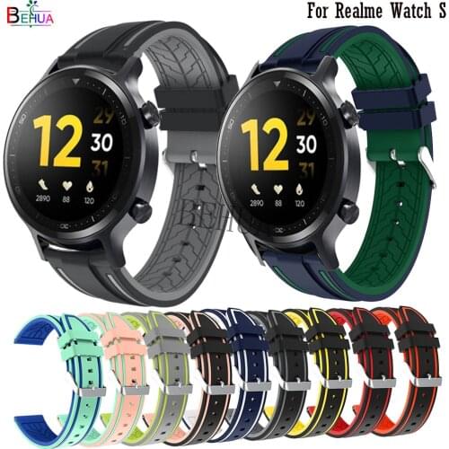 BEHUA Watchband For Realme Watch S /Amazfit Stratos 3 strap smart watch Replacement For Garmin Forerunner 745 wristband bracelet