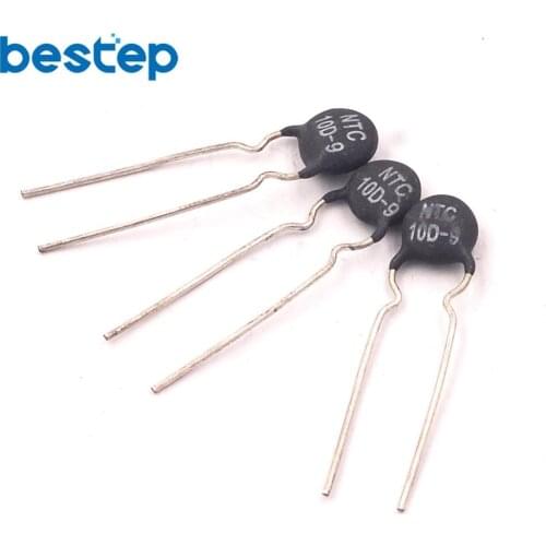 10PCS NTC 10D-9 Thermal Resistor Negative Temperature Coefficient Thermistor
