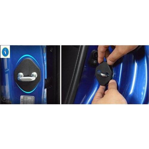 Yimaautotrims Plastic ! Inner Door Lock Protector Cover Buckle Decoration 4 Pcs For Suzuki Vitara 2015 - 2021