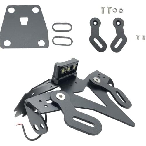 Rear License Plate Holder Replacement with LED-Light for SUZUKI Iron Stand Steady Replace Parts Accessories