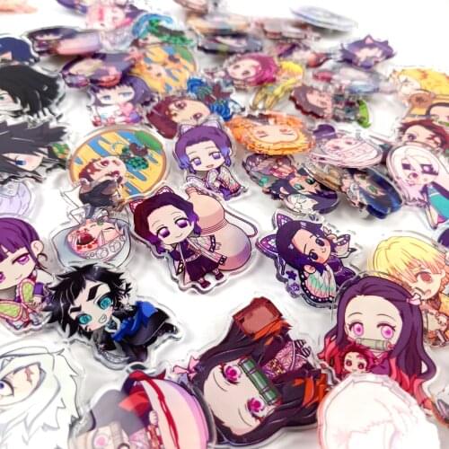 Anime Badge Demon Slayer: Kimetsu No Yaiba Kamado Tanjirou Pin Button Brooch Badge Cosplay Acrylic Brooch Gift